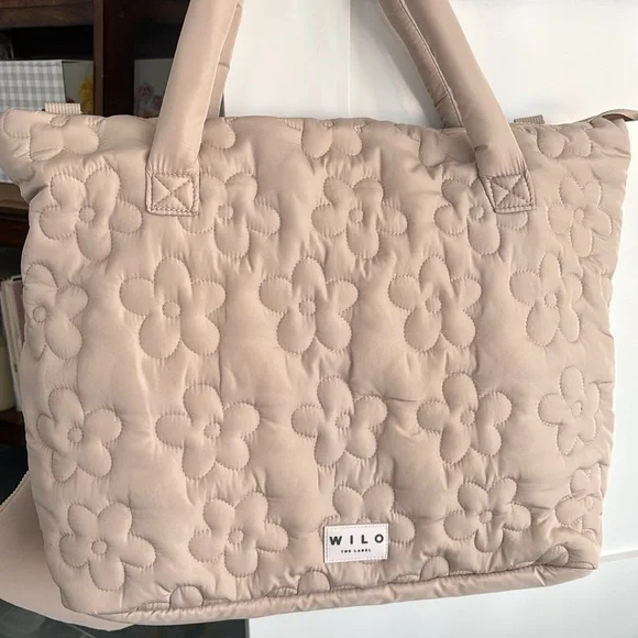 NWT Wilo the Label Floral Daisy Puffer Bag - Picture 16 of 16